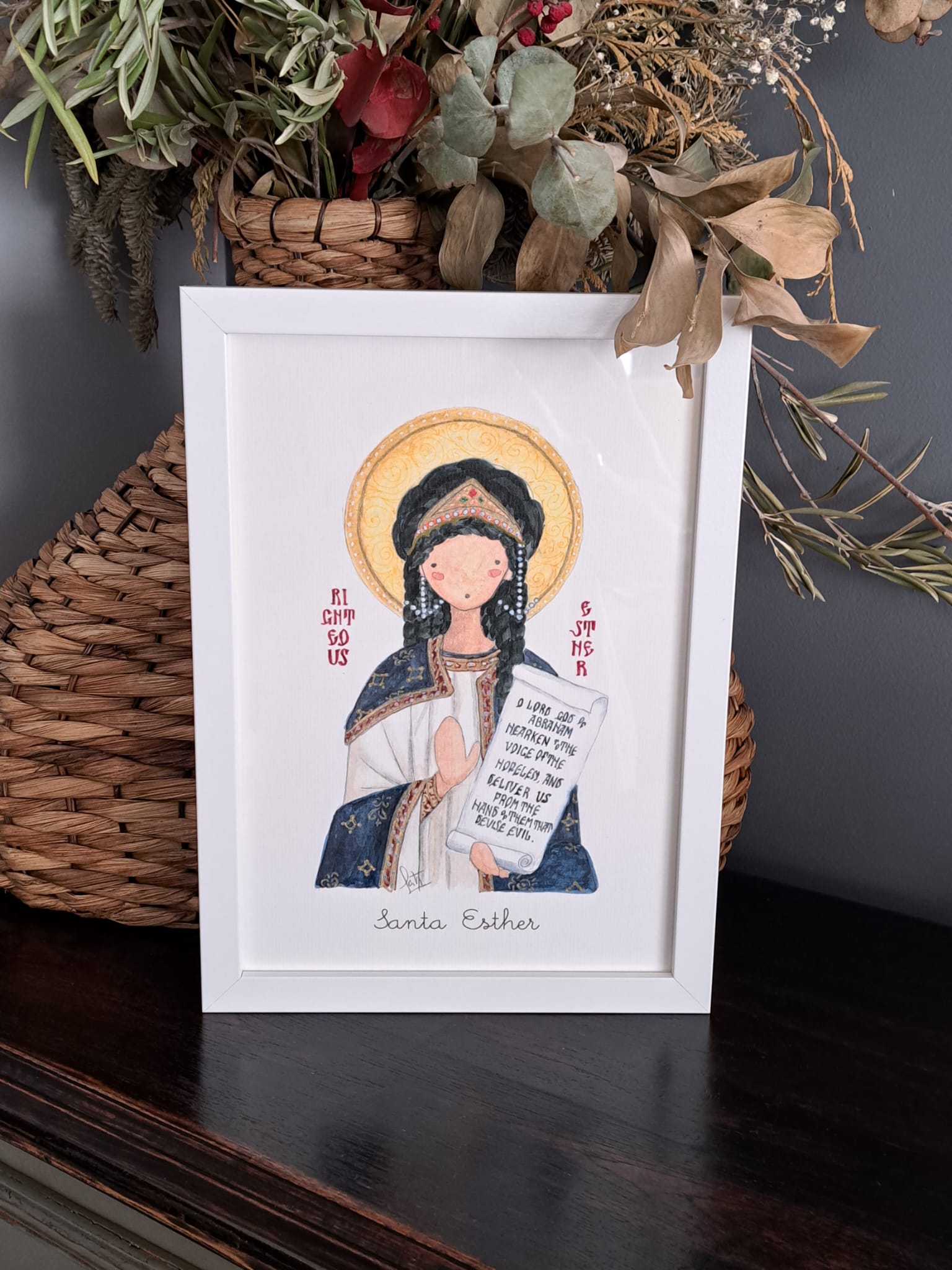 Ilustración de Santa Esther